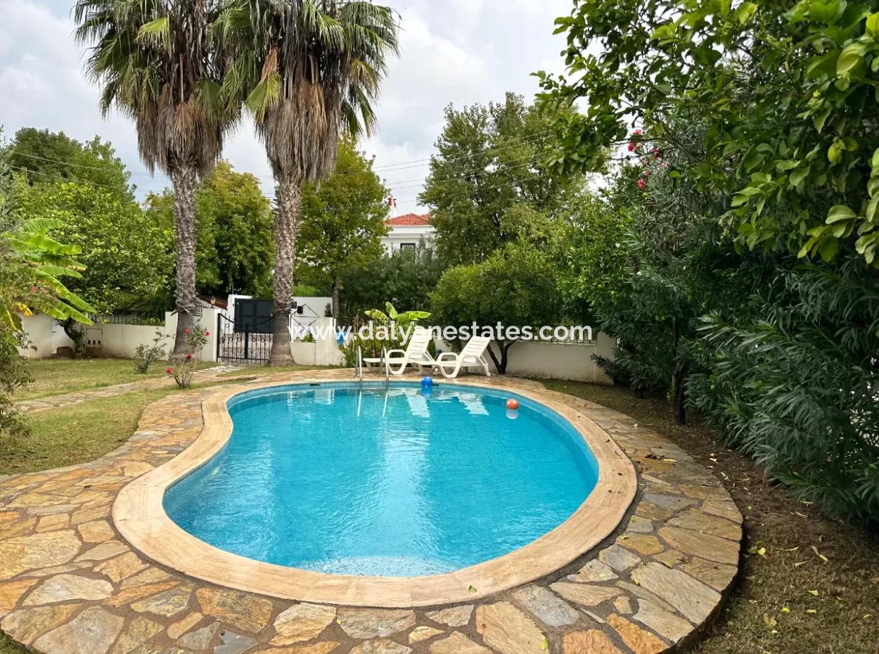 Detached Villa With Shared Pool And Lush Gardens In The Gülpınar Area Of Dalyan
