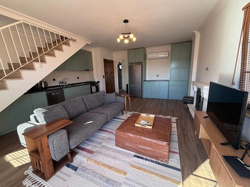 Dalyan’ın Kalbinde Tasarımcı Dokunuşlu Dubleks Daire