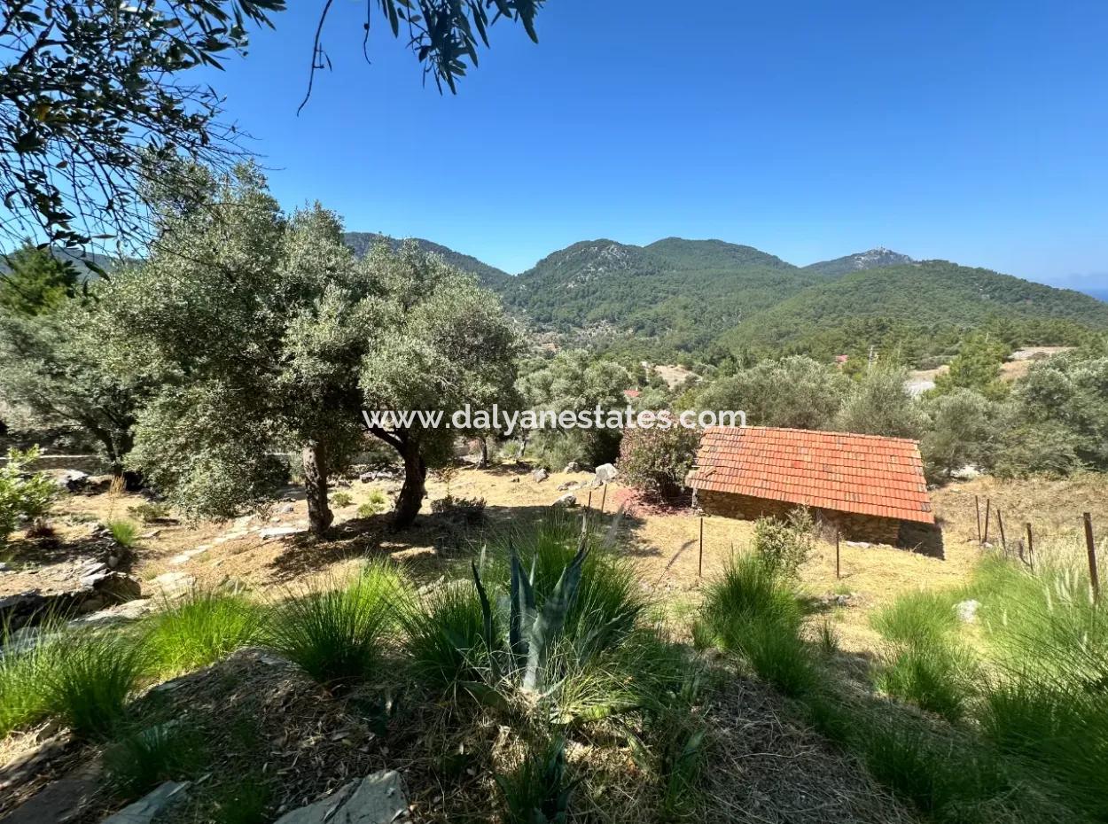 Dalyan Gökbel De Full İztuzu Plajı Ve Deniz Manzaralı Satılık Villa