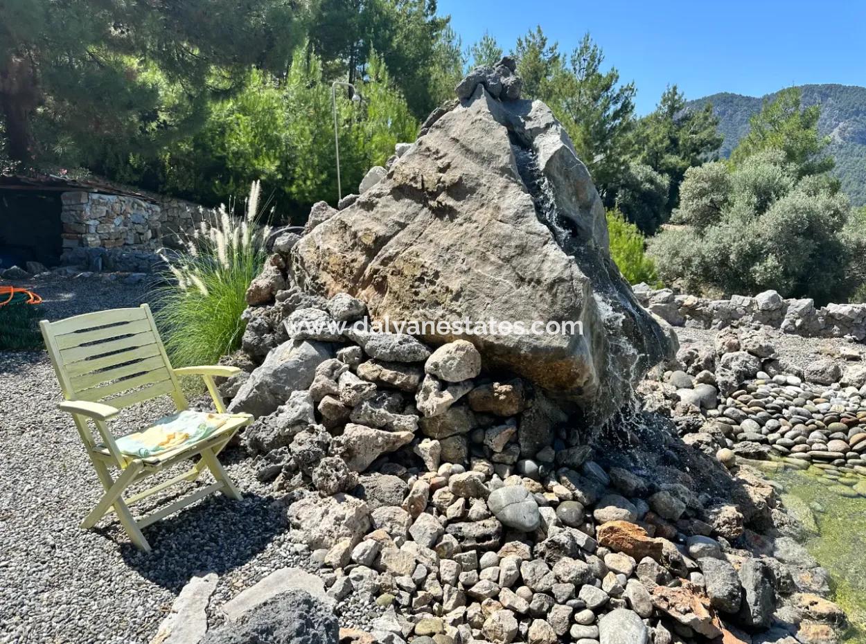 Dalyan Gökbel De Full İztuzu Plajı Ve Deniz Manzaralı Satılık Villa