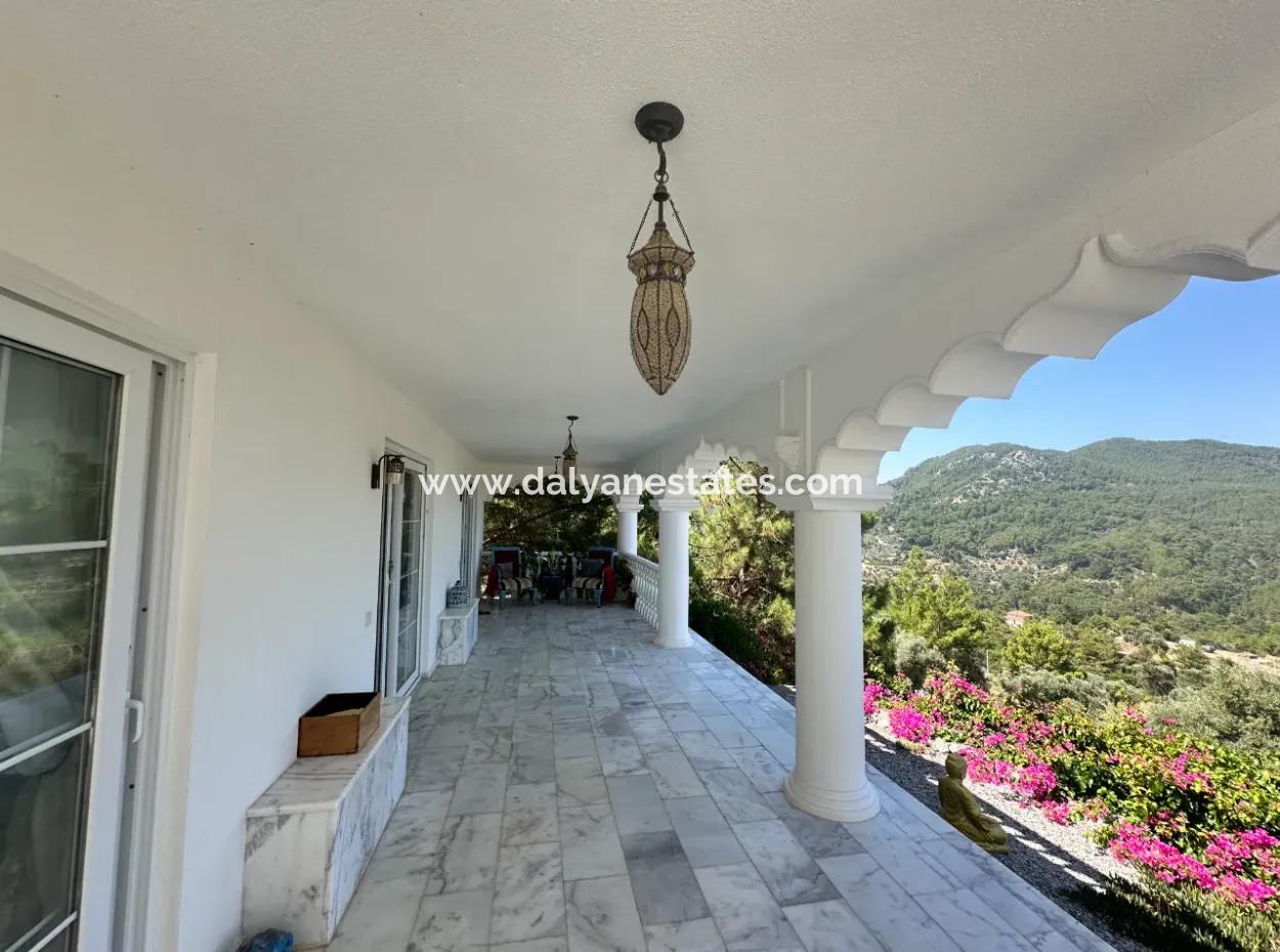 Dalyan Gökbel De Full İztuzu Plajı Ve Deniz Manzaralı Satılık Villa